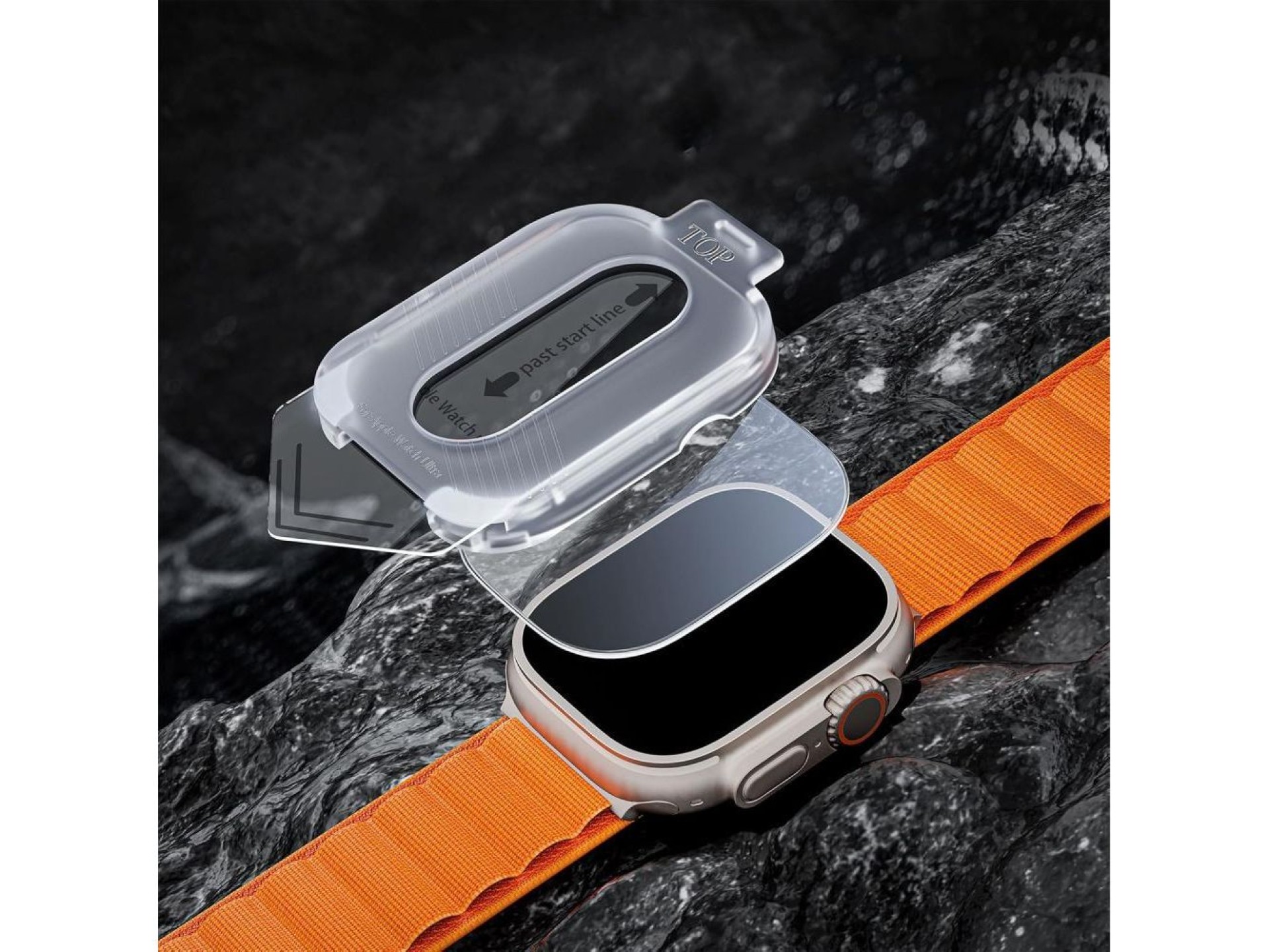 Kit com 2 películas de vidro temperado Tech-Protect Easy Set+ para Huawei Watch GT 5 41 mm - transpa