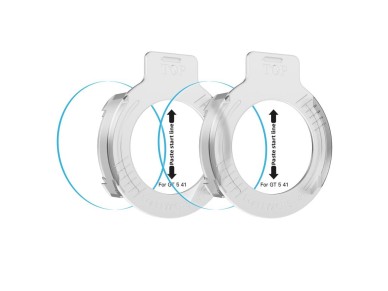 Kit com 2 pel�culas de vidro temperado Tech-Protect Easy Set+ para Huawei Watch GT 5 41 mm - transpa