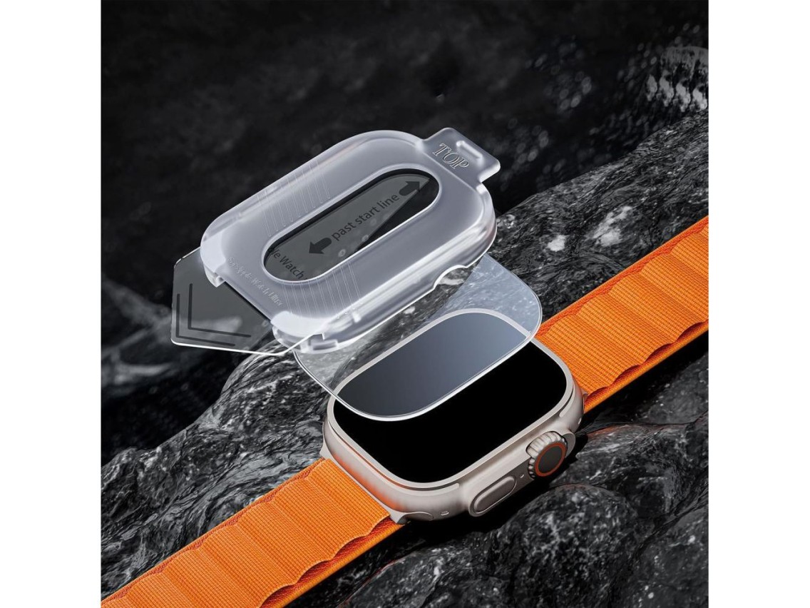 Kit com 2 películas de vidro temperado Tech-Protect Easy Set+ para Huawei Watch GT 5 41 mm - transpa