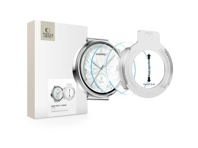 Kit com 2 pel�culas de vidro temperado Tech-Protect Easy Set+ para Huawei Watch GT 5 41 mm - transpa