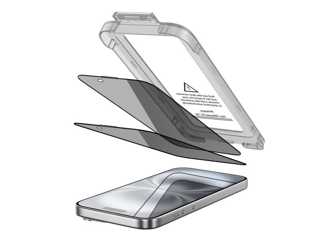 Tech-Protect Quick Set Spy+ Película de Privacidade (2 unidades) para iPhone 15/16