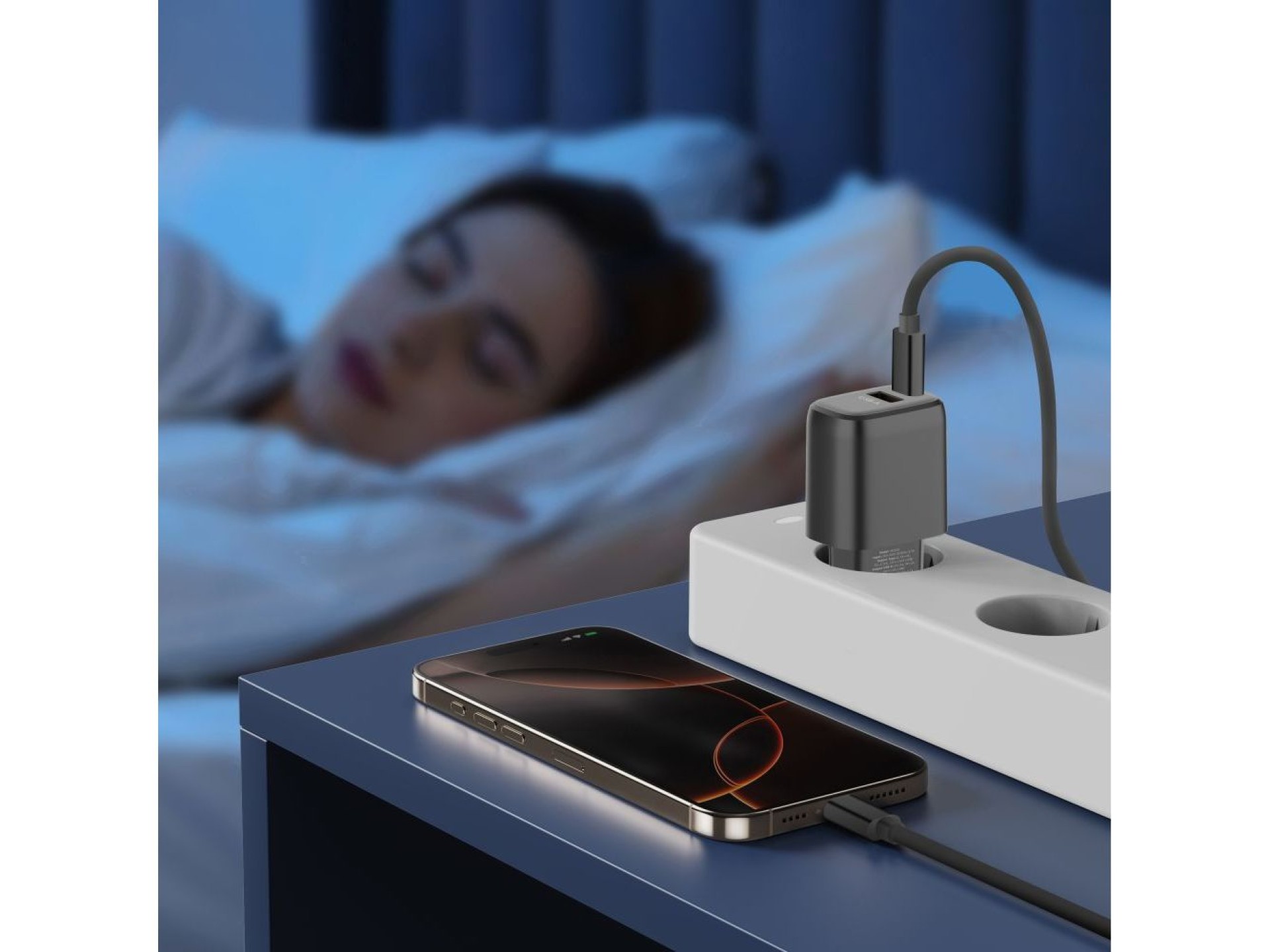 Carregador de parede Tech-Protect NCA30 PD 30W / QC3.0 USB-A / USB-C - preto