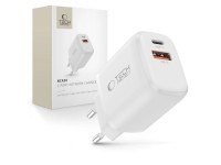 Carregador de parede Tech-Protect NCA30 PD 30W QC3.0 USB-A / USB-C - Branco