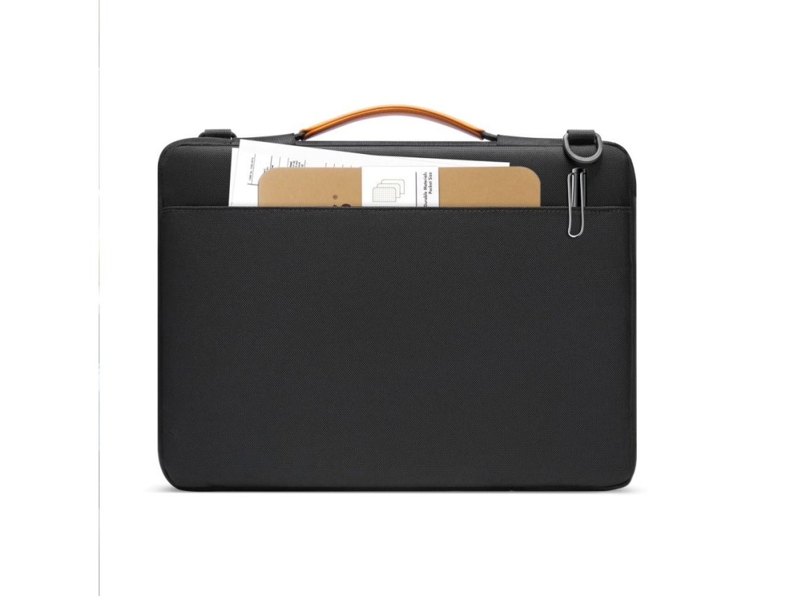 Bolsa Tech-Protect Defender para laptop de 15 a 16 polegadas - Preta e laranja