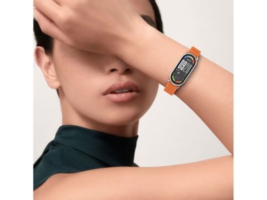 Correa Tech-Protect Nylon Pro para Xiaomi Smart Band 8 / 9 / 10 / NFC - Rosa Gris