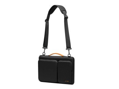 Bolsa Tech-Protect Defender para laptop de 13 a 14 polegadas - preta e laranja Bolsa Tech-Protect Defender para laptop de 13 a 14 polegadas - preta e laranja