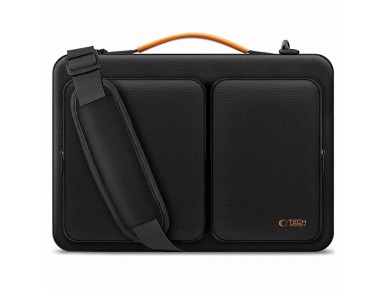 Bolsa Tech-Protect Defender para laptop de 13 a 14 polegadas - preta e laranja Bolsa Tech-Protect Defender para laptop de 13 a 14 polegadas - preta e laranja