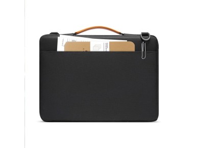 Bolsa Tech-Protect Defender para laptop de 13 a 14 polegadas - preta e laranja Bolsa Tech-Protect Defender para laptop de 13 a 14 polegadas - preta e laranja