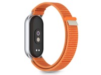 Correa Tech-Protect Nylon Pro para Xiaomi Smart Band 8 / 9 / 10 / NFC - Naranja-Gris