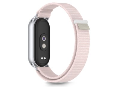 Correa Tech-Protect Nylon Pro para Xiaomi Smart Band 8 / 9 / 10 / NFC - Rosa Gris