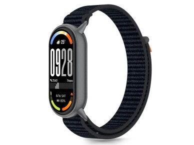 Pulseira Tech-Protect Nylon Pro para Xiaomi Smart Band 8/9/10/NFC - Preta e Laranja Pulseira Tech-Protect Nylon Pro para Xiaomi Smart Band 8/9/10/NFC - Preta e Laranja