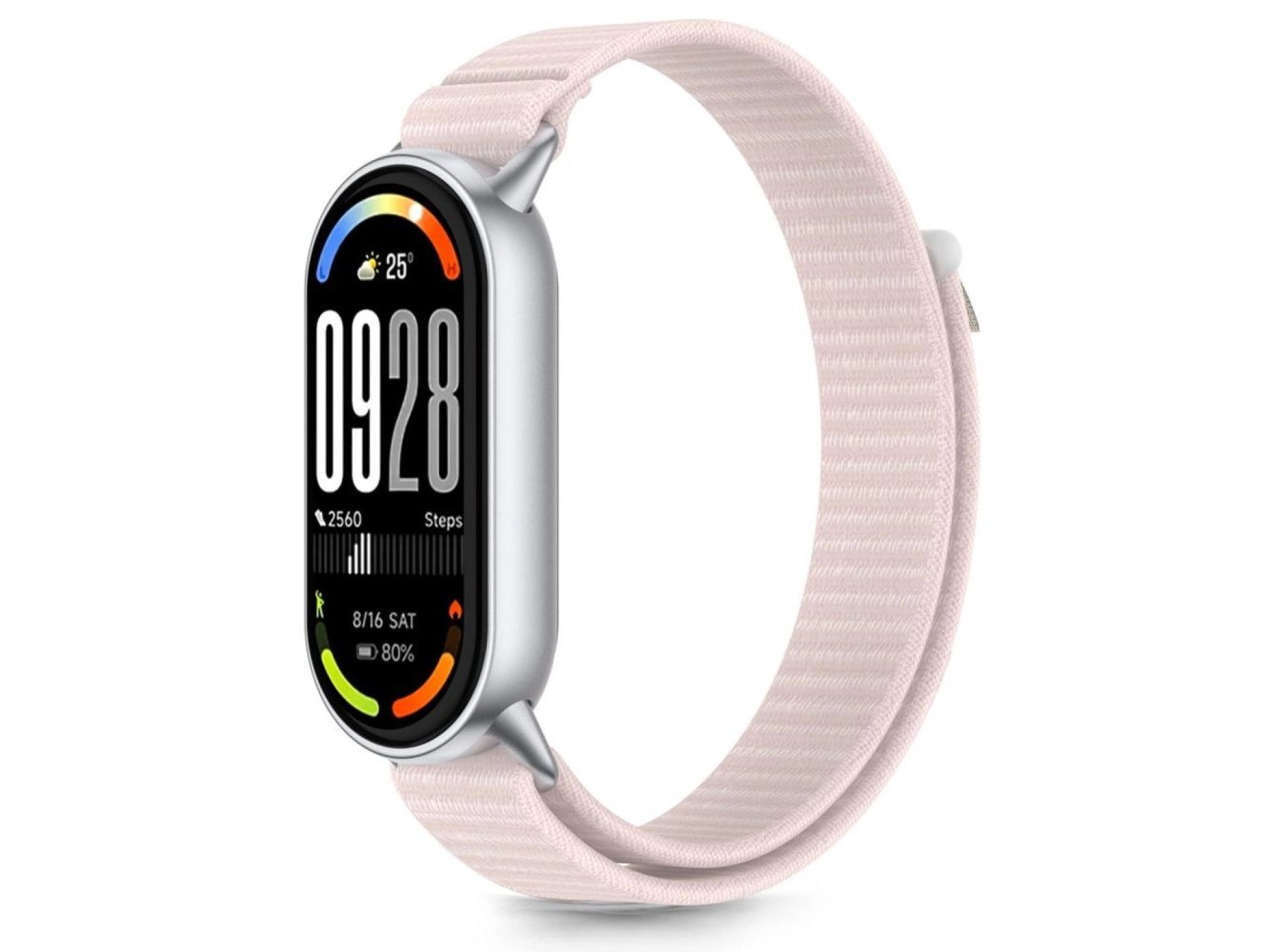 Correa Tech-Protect Nylon Pro para Xiaomi Smart Band 8 / 9 / 10 / NFC - Rosa Gris