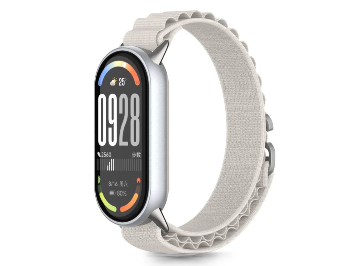 Pulseira Tech-Protect Nylon Pro para Xiaomi Smart Band 8 / 9 / 10 / NFC - Bege