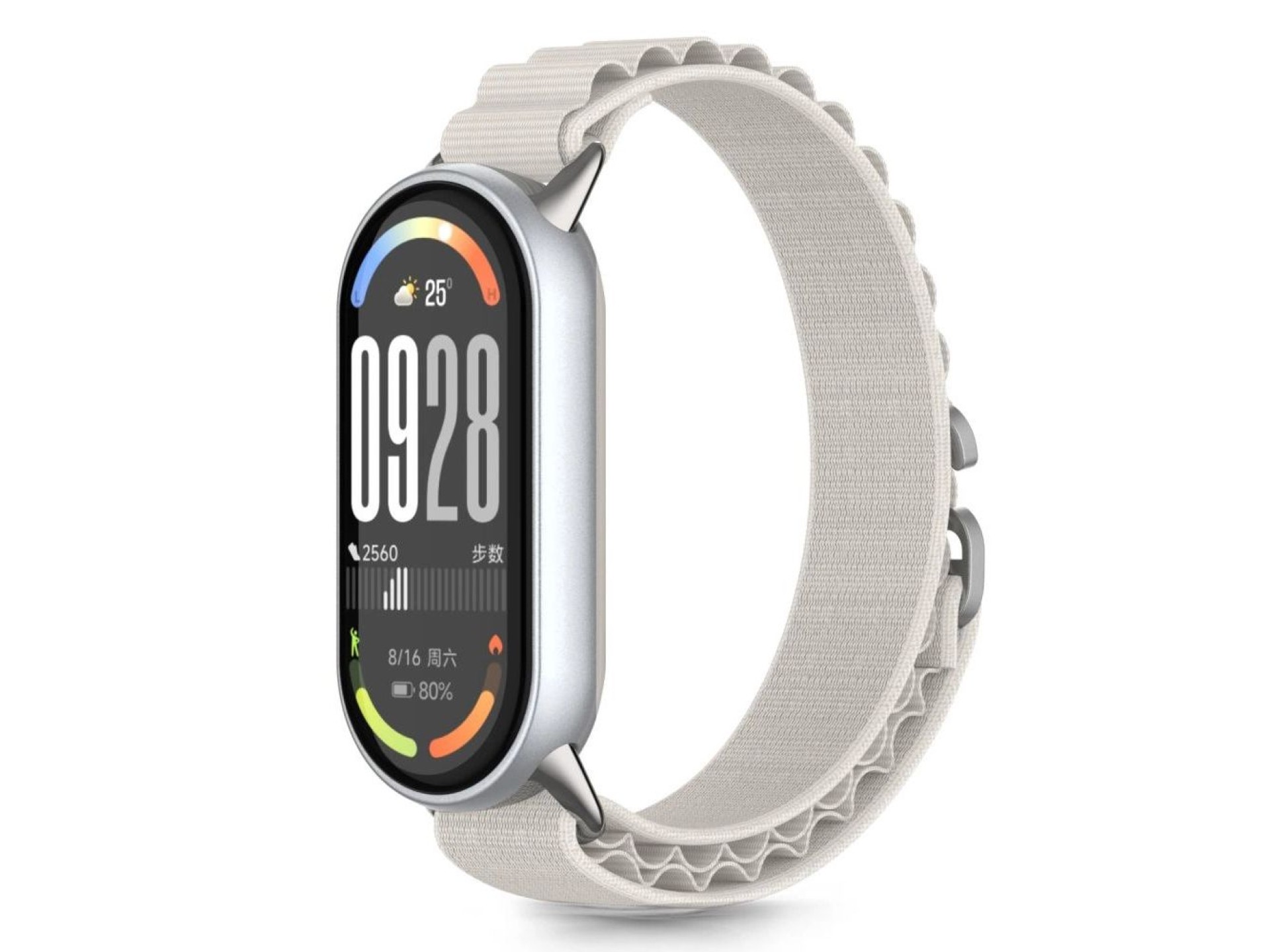 Pulseira Tech-Protect Nylon Pro para Xiaomi Smart Band 8 / 9 / 10 / NFC - Bege