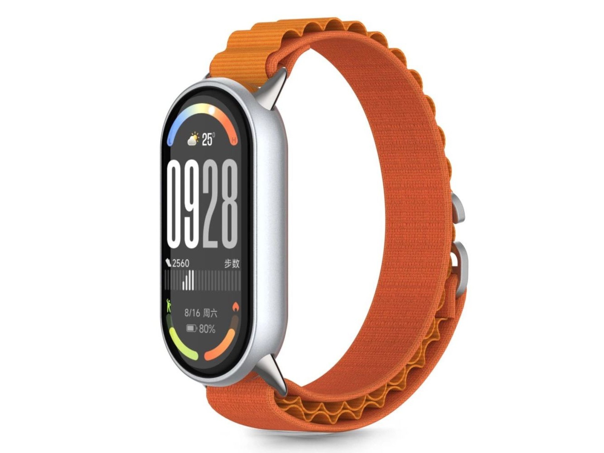 Pulseira Tech-Protect Nylon Pro para Xiaomi Smart Band 8/9/10/NFC - Laranja