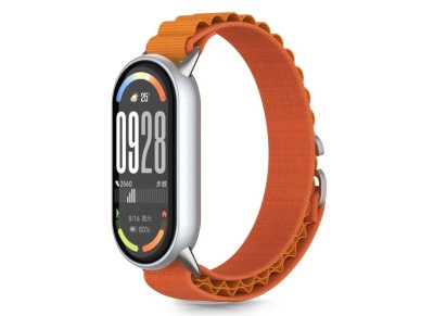 Tech-Protect Nylon Pro Strap for Xiaomi Smart Band 8 / 9 / 10 / NFC - Orange