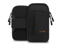 Brazalete deportivo universal Tech-Protect M6 - Negro y naranja