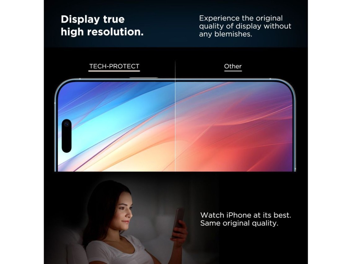 Tech-Protect Quick Set+ 2-pack tempered glass for iPhone 12 / 12 Pro - black