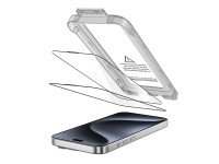 Tech-Protect Quick Set+ - Kit com 2 películas de vidro temperado para iPhone 15 Pro - preto Tech-Protect Quick Set+ - Kit com 2 películas de vidro temperado para iPhone 15 Pro - preto