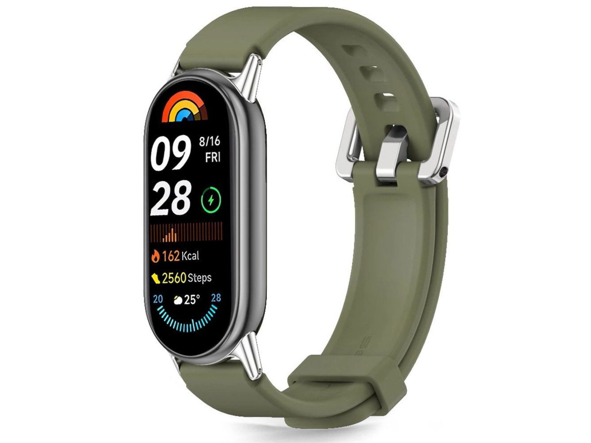 Tech-Protect IconBand Classic strap for Xiaomi Smart Band 8 / 9 / 10 / NFC - green