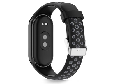Tech-Protect IconBand Air Strap for Xiaomi Smart Band 8 / 9 / 10 / NFC - Black and Gray