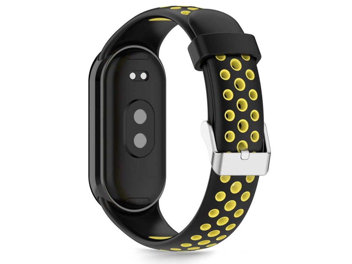 Pulseira Tech-Protect IconBand Air para Xiaomi Smart Band 8/9/10/NFC - Preta e Amarela