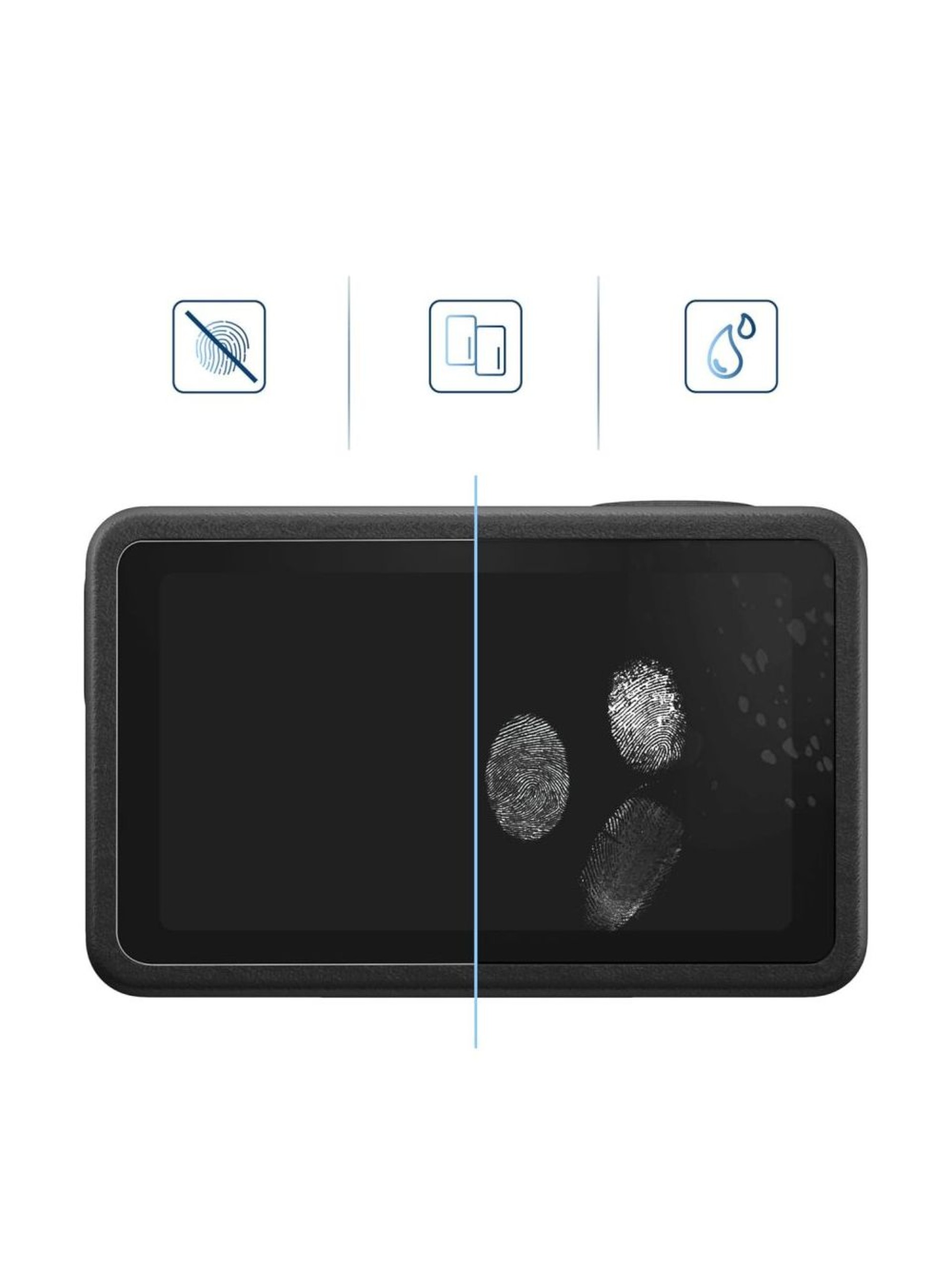 Kit com 2 películas de vidro temperado Tech-Protect Glass Fit+ para DJI Osmo Action 5 Pro - transpar