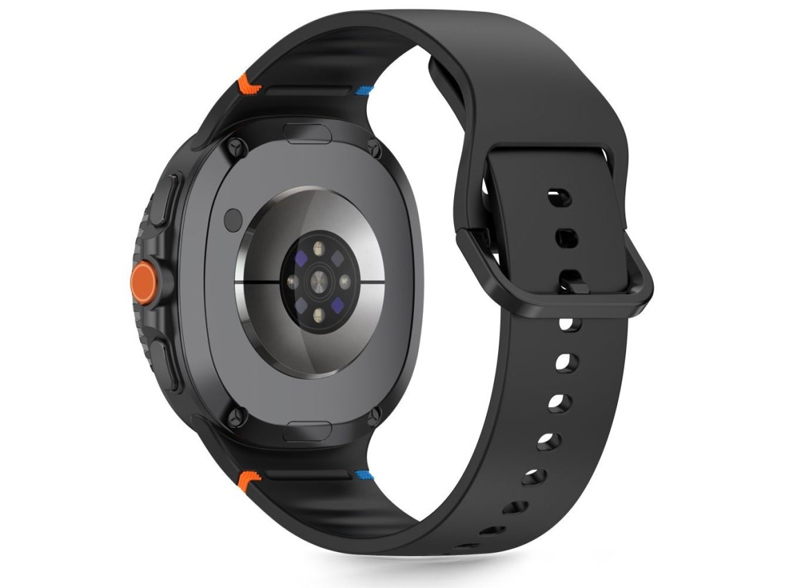Pulseira de silicone Tech-Protect para Samsung Galaxy Watch 40/44/46 mm - Preta