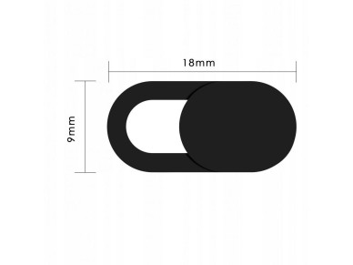 Tech-Protect Cam Fit+ 3-pack laptop camera cover - black Tech-Protect Cam Fit+ 3-pack laptop camera cover - black