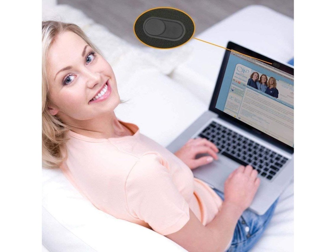 Tech-Protect Cam Fit+ 3-pack laptop camera cover - black