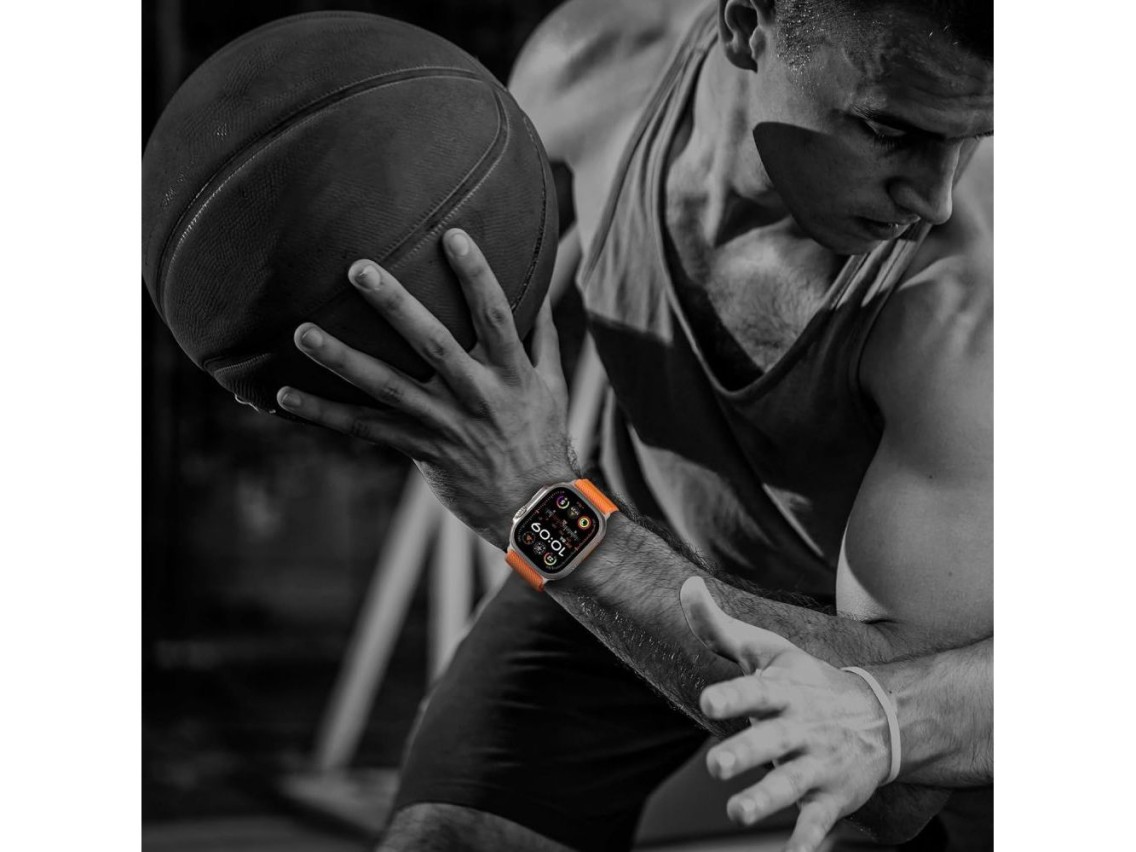 Pulseira de nylon Tech-Protect para Apple Watch 44/45/46/49 mm - Laranja