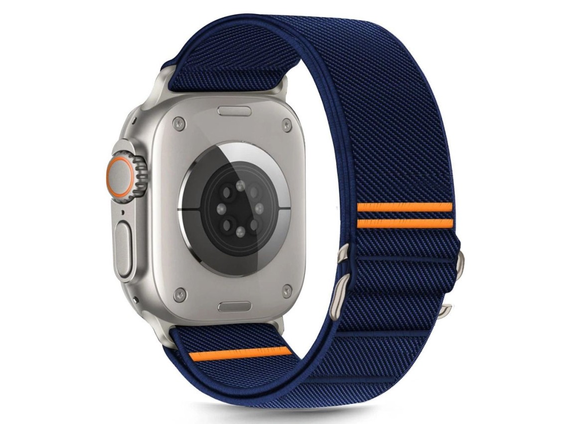 Tech-Protect Nylon Slip Strap for Apple Watch 44 / 45 / 46 / 49 mm - Navy Blue