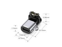 Adaptador angular USB-C Tech-Protect Ultraboost para relógios Garmin - Cinza Adaptador angular USB-C Tech-Protect Ultraboost para relógios Garmin - Cinza