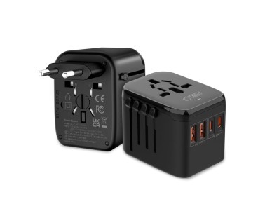 Adaptador Tech-Protect TA200 para UE/RU/EE. UU./AU - negro