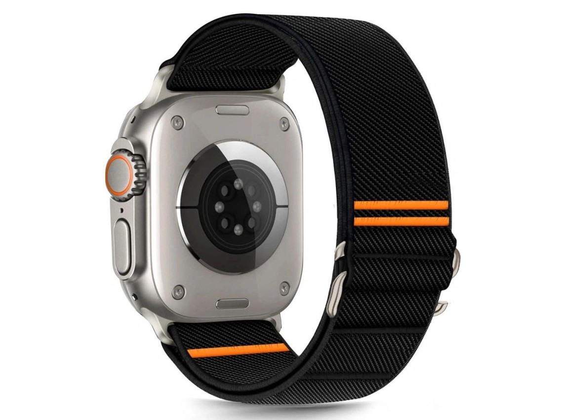 Pulseira de nylon Tech-Protect para Apple Watch 44/45/46/49 mm - Preta