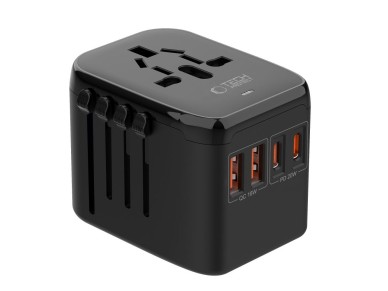 Adaptador Tech-Protect TA200 para UE/RU/EE. UU./AU - negro