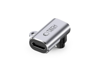 Adaptador angular USB-C Tech-Protect Ultraboost para rel�gios Garmin - Cinza
