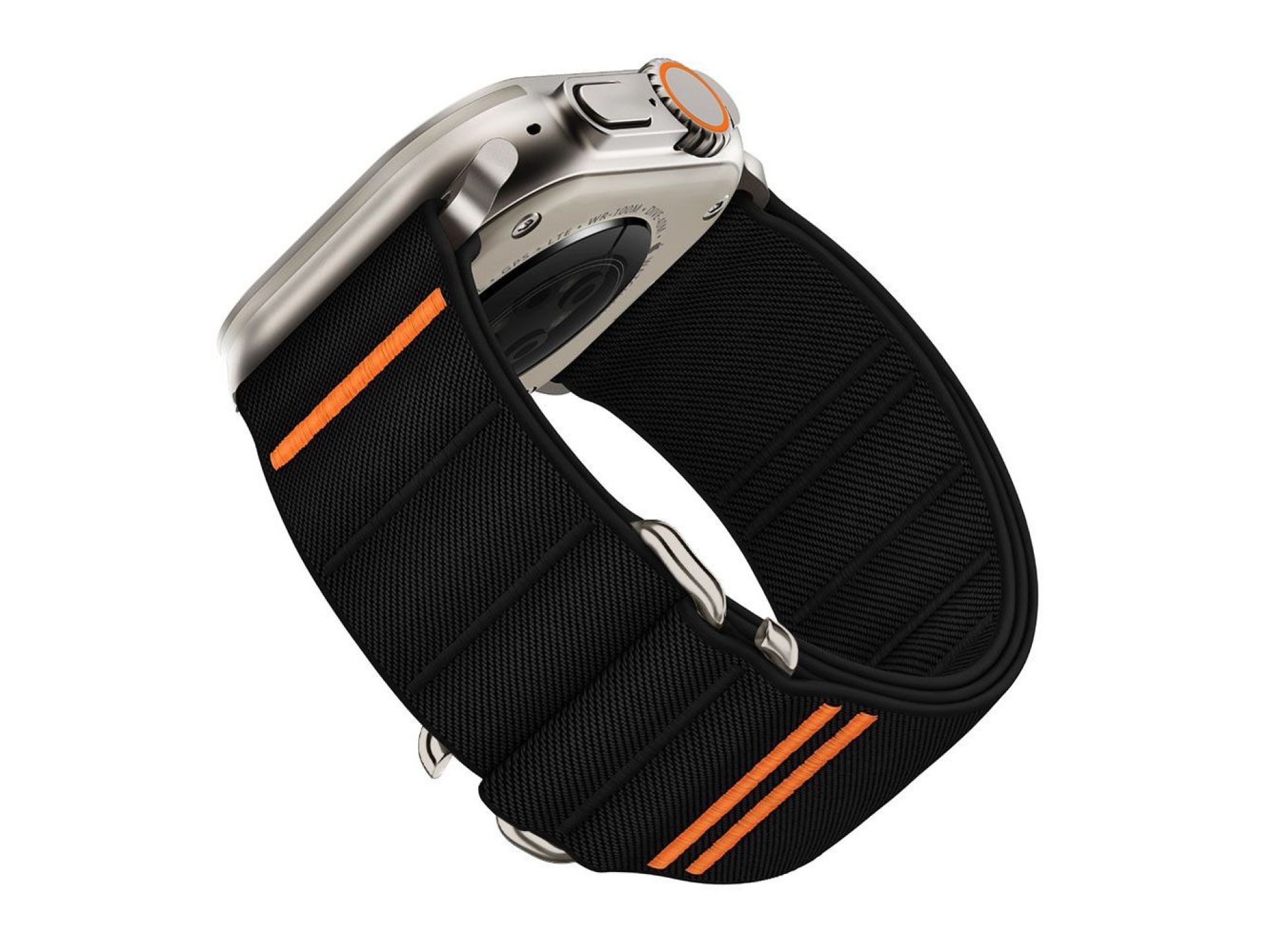Pulseira de nylon Tech-Protect para Apple Watch 44/45/46/49 mm - Preta