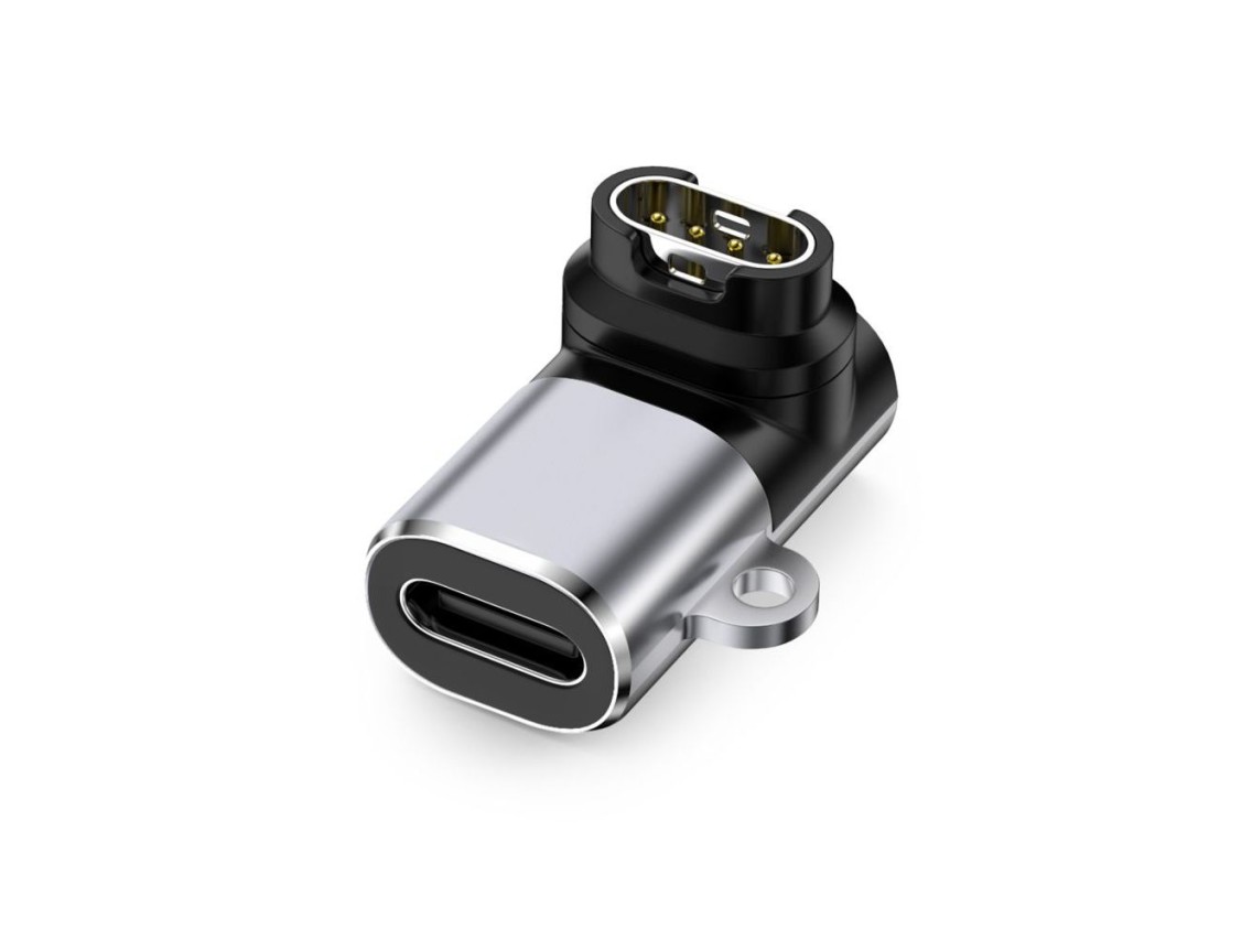 Adaptador angular USB-C Tech-Protect Ultraboost para relógios Garmin - Cinza