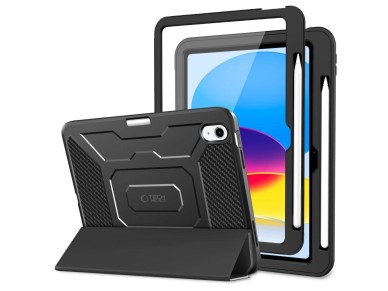 Capa Tech-Protect Endurance para iPad 10.9� (2022) / 11� (2025) - Preta