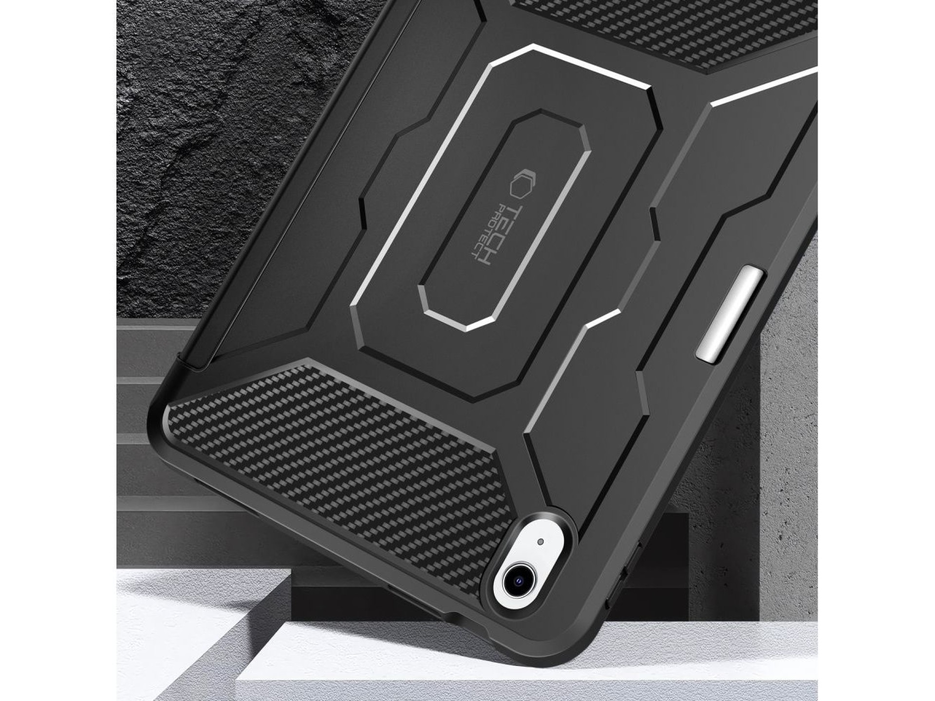 Capa Tech-Protect Endurance para iPad 10.9” (2022) / 11” (2025) - Preta