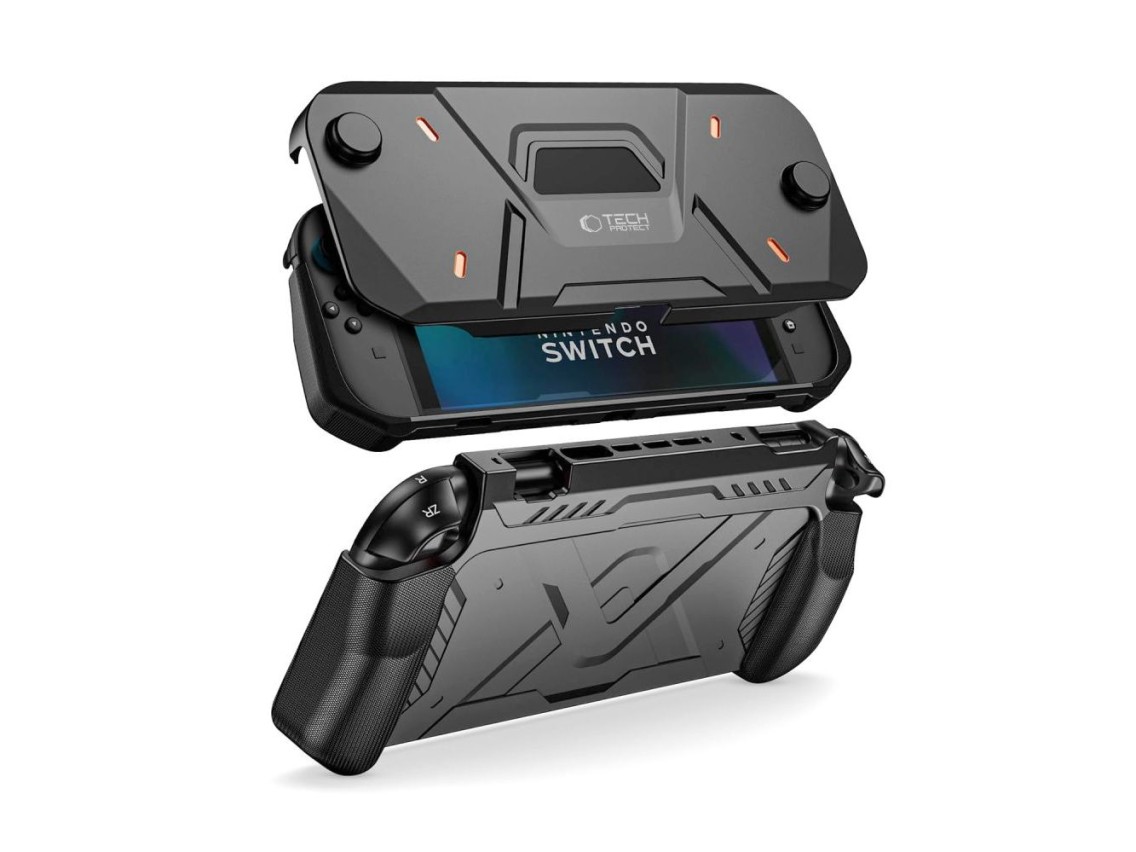 Capa Tech-Protect Carbonox para Nintendo Switch 2 - Preta
