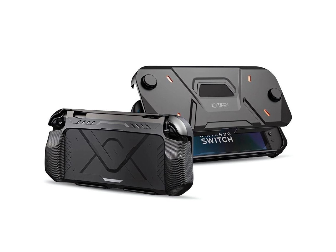Capa Tech-Protect Carbonox para Nintendo Switch 2 - Preta