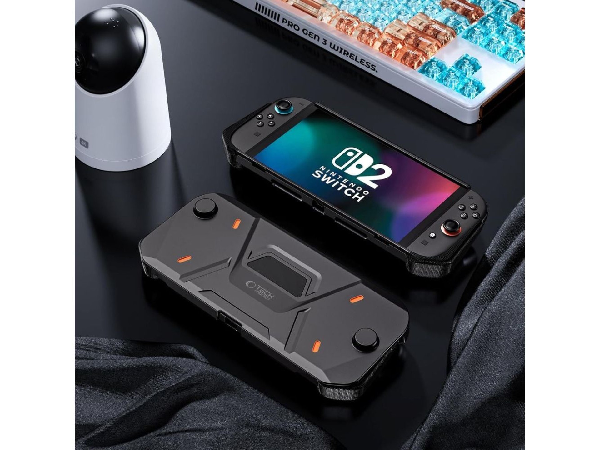 Capa Tech-Protect Carbonox para Nintendo Switch 2 - Preta