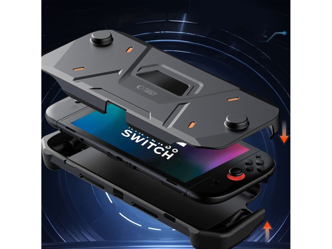 Capa Tech-Protect Carbonox para Nintendo Switch 2 - Preta