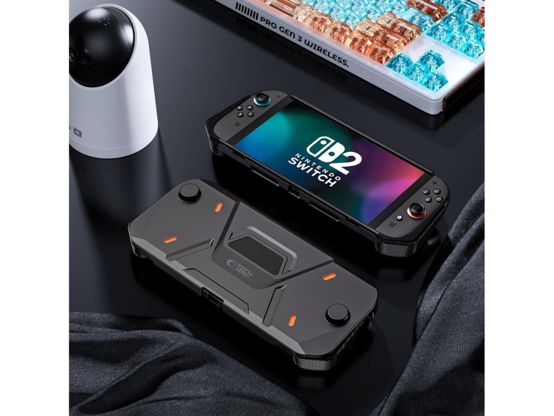 Capa Tech-Protect Carbonox para Nintendo Switch 2 - Preta