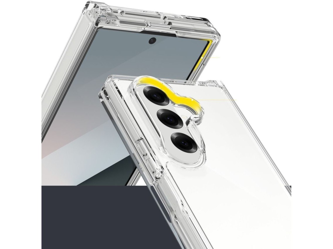 Funda híbrida Tech-Protect FlexAir para Samsung Galaxy Z Fold 7 - Transparente