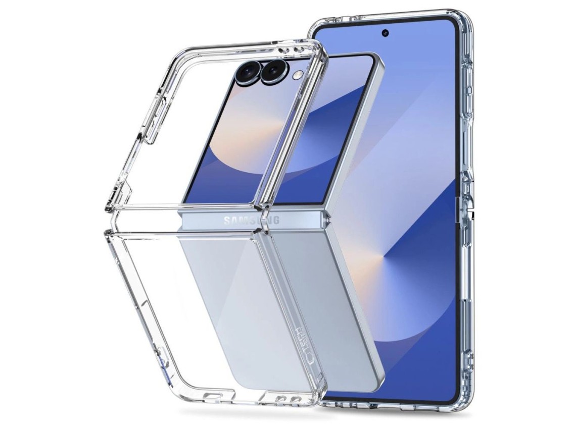 Funda híbrida Tech-Protect FlexAir para Samsung Galaxy Z Flip 7 - Transparente