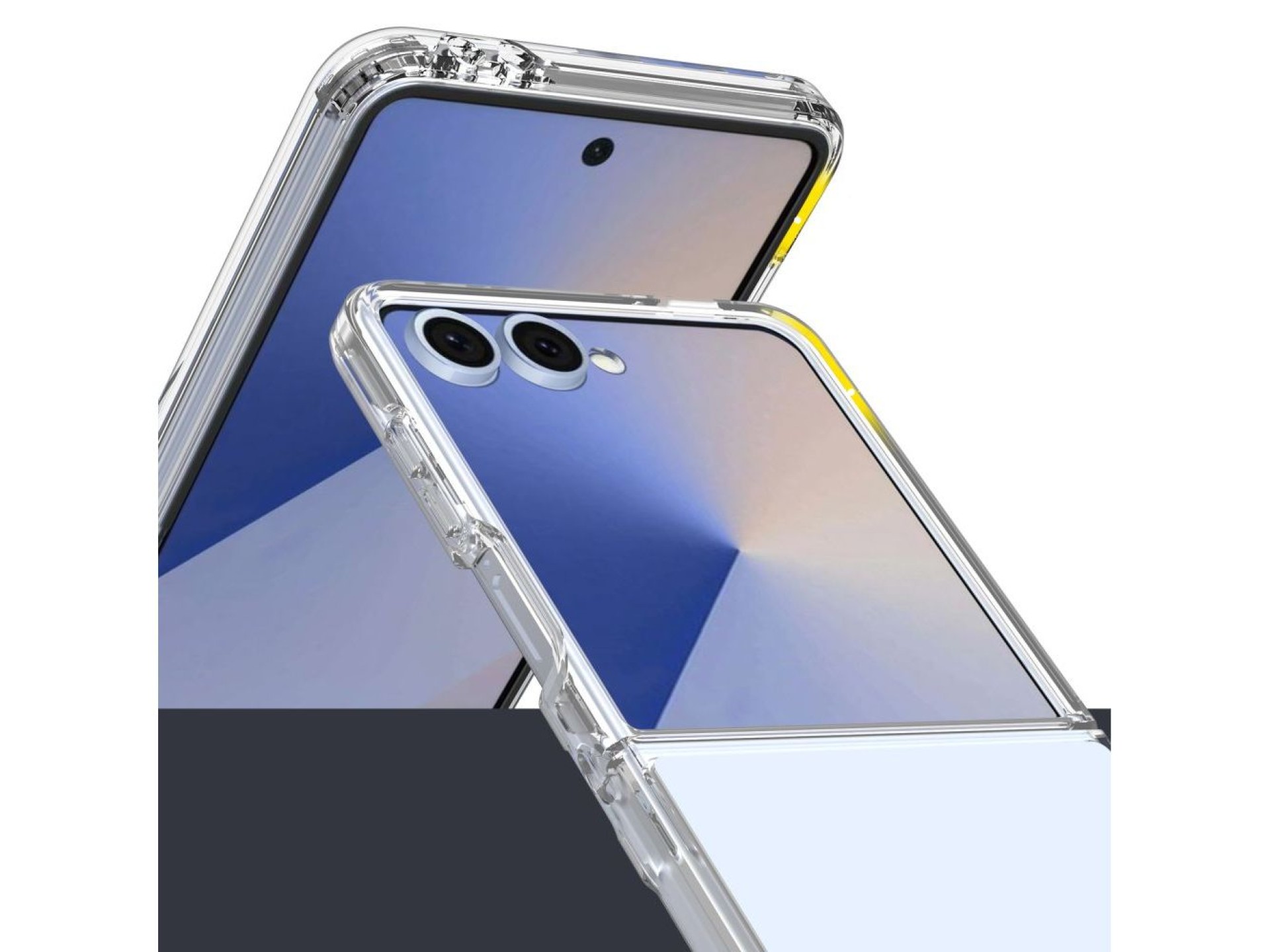 Funda híbrida Tech-Protect FlexAir para Samsung Galaxy Z Flip 7 - Transparente