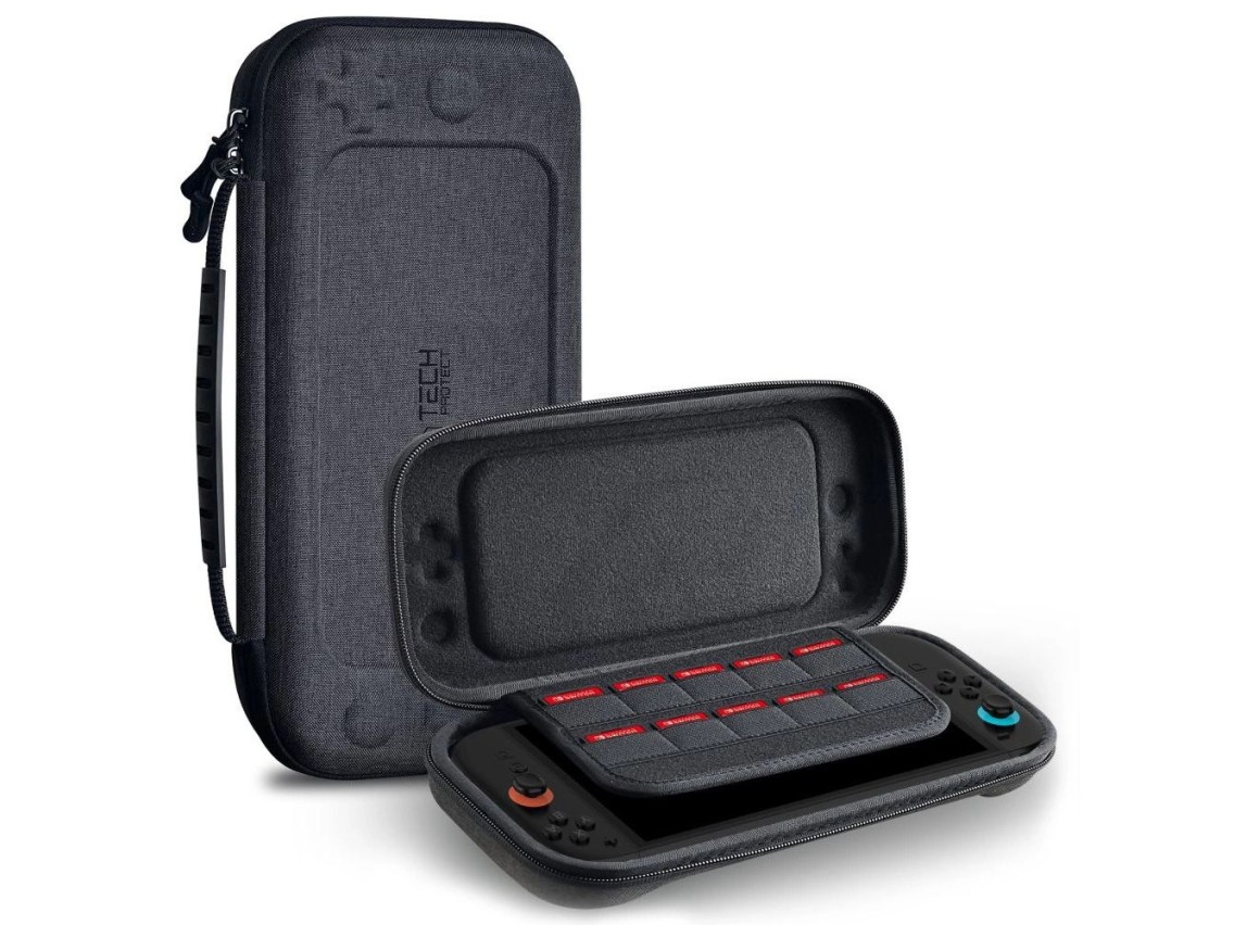 Capa r�gida Tech-Protect para Nintendo Switch 2 - cinza